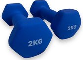 Padisport - Dumbells 2 Kg - Halter - Gewichten Set Halters - Gewichten 2 Kg - Blauw - Gewichten - Dumbells - Halters - Gewichtjes 2 Kg