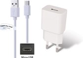 2A lader + 0,3m Micro USB kabel. Oplader adapter geschikt voor o.a. Samsung telefoon Galaxy On7 Pro, On8, S i9000, S Plus, Ace, Champ, Chat, Corby, Mega, Metro, Grand, Instinct, Omnia, Fame