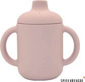 Siliconen Tuitbeker - Licht Roze - Drinkbeker - Sippy Cup - BPA vrij - Met Handvaten - Oefenbeker - Baby - Dreumes - Beker - 120ml