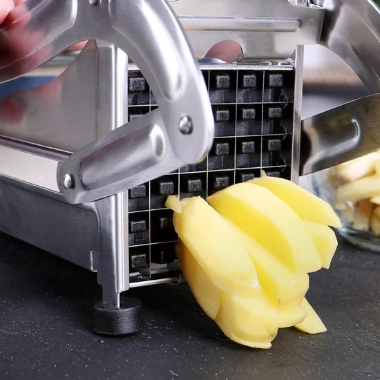 Aardappelsnijder 5-in-1 Roestvrijstalen Fritessnijder - Groentehakmolen voor Het
