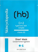 Skincyclopedia | Sheet Mask | Prijs is per 3 verpakkingen | 2% Hyaluronic Acid Complex | Gezichtsmasker | Vitamin B5 | geconcentreerde hydratator | Droge Huid | Anti-Uitdroging |Anti-Tekenen van Oudheid | Alle huidtypes | Gevoelige Huid