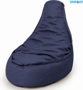 Drop & Sit Zitzak - Zitzak Stoel Volwassenen - 95 x 75 cm - Beanbag Blauw - Waterafstotend - Voor Binnen en Buiten - 100% Gerecycled Plastic
