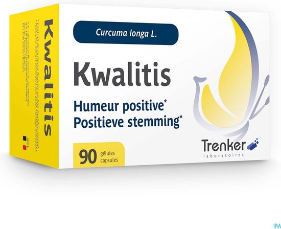 Kwalitis, 90 capsules voor positieve stemming, met Curcuma longa L.