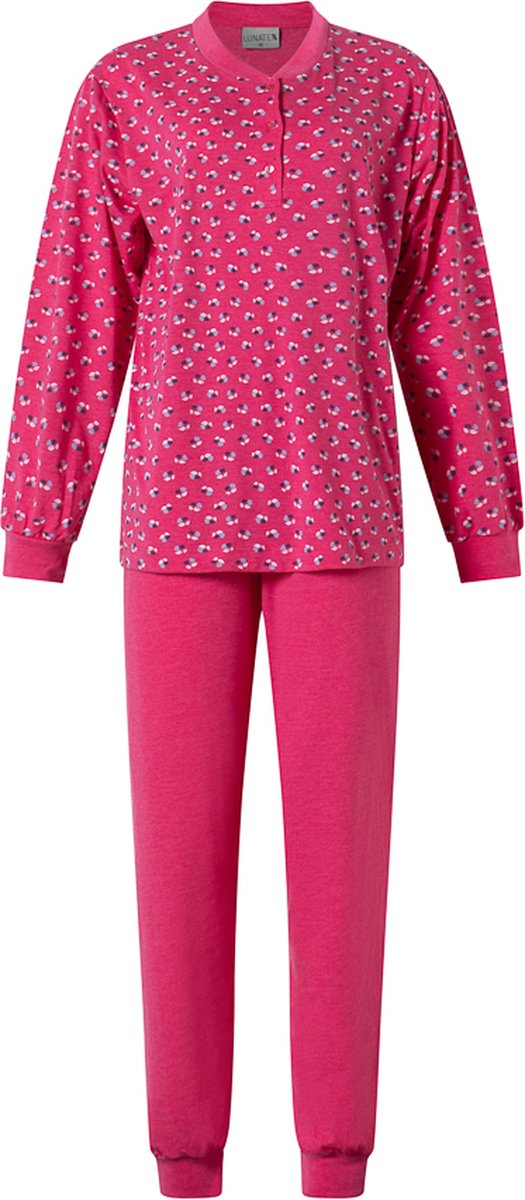 Lunatex dames pyjama 124197 tulp - roze
