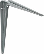 AMIG Plankdrager/planksteun van metaal - gelakt grijs - H400 x B350 mm