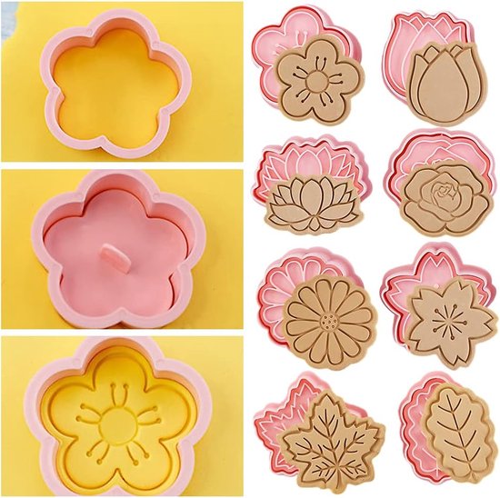 BakerMiche 126-delige polymeerklei-uitstekerset, roestvrij staal, gepolijst, doe-het-zelf sieradengereedschap voor fondant bakken, keramische koekjes