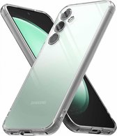 Ringke Fusion | Hoesje Geschikt voor Samsung Galaxy S23 FE | Back Cover met Antikrascoating | Militaire Standaard | Transparant