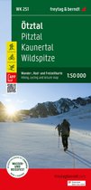 Wander-Rad-Freizeitkarte- Ötztal - Pitztal - Kaunertal - Wildspitze