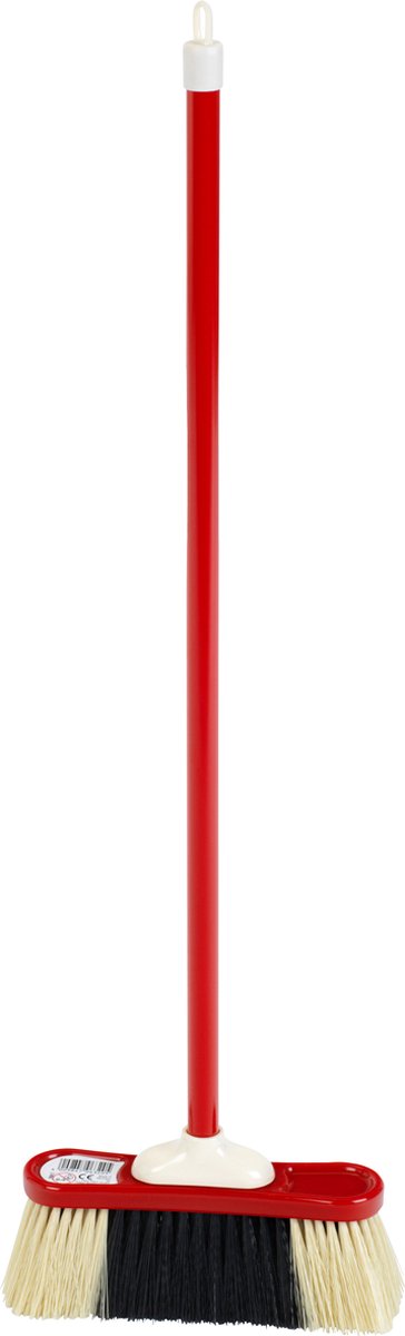 Klassieke Bezem Rood 61 Cm - Schoonmaakset kinderen - Speelgoedbezem