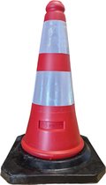 Pion - cônes 50cm avec base en caoutchouc - cône de signalisation - lesté