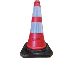 Pion - pionnen 50cm met rubber voet - verkeerskegel - verzwaard