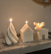 MinaCasa - Luxe Christmas Bundle geurkaarsenset - Kaneel & Vanille geur - Cadeauset - Giftbox - kerst - winter
