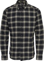 ONLY & SONS ONSARI SLIM FLANNEL CHECK LS SHIRT Heren Overhemd - Maat S