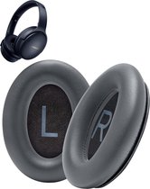 Mix Media oorkussens geschikt voor Bose QC 45 / QC SE - Koptelefoon oorkussens geschikt voor Bose Quietcomfort 45 grijs