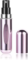 T.O.M. Parfumverstuiver-Parfum Refill Fles 5 ML -Roze- Parfum verstuiver navulbaar - Verstuiver flesje leeg - Draagbare Mini navulbare Spray - Navulling Parfum flesje - Hervulbare Parfumfles - Travel Size