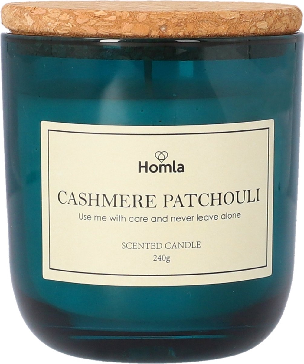 HOMLA - Decoratieve Geurkaars - Groene Cashmere Patchouli