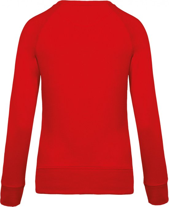 Sweatshirt Dames Kariban Ronde hals Lange mouw Red 80% Katoen, 20% Polyester