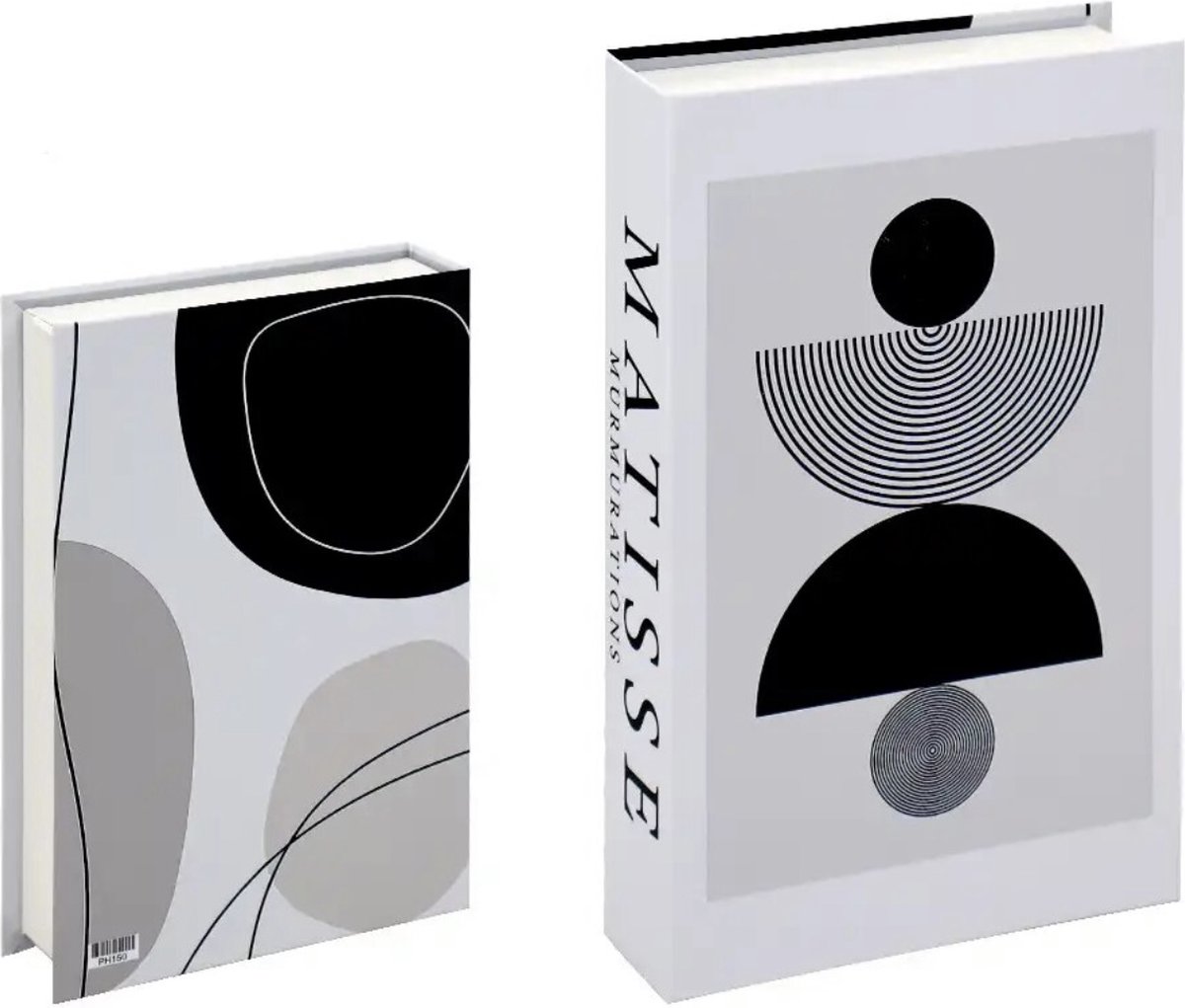 Opberg boek - Matisse - Wit - zwart - Opbergbox - Opbergdoos - Decoratie woonkamer - Boeken - Nep boek - Opbergboek