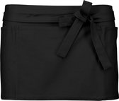 Schort/Tuniek/Werkblouse Unisex One Size Kariban Black 100% Katoen