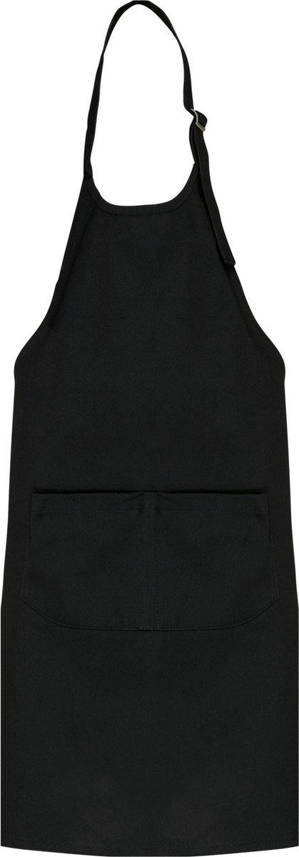 Schort/Tuniek/Werkblouse Kind One Size Kariban Black 100% Katoen