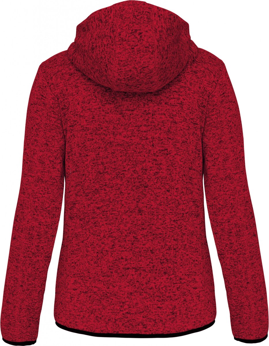 PROACT® Heather damesvest met capuchon PA366 Melange Rood