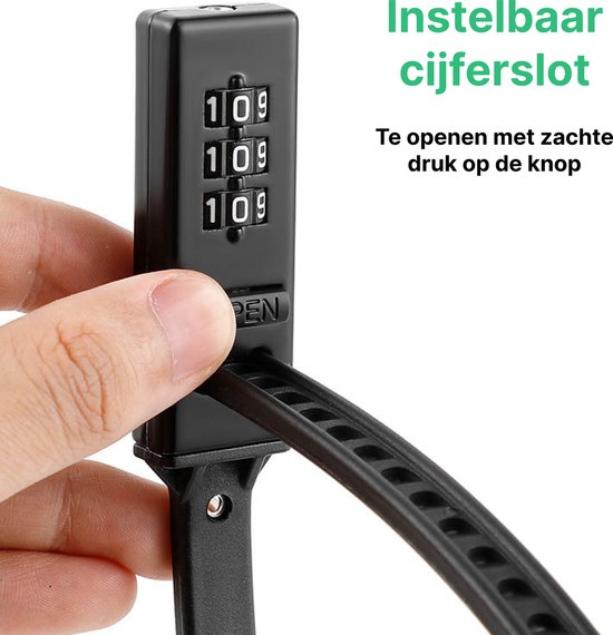 Ainiv 2 stuks 4-cijferige kabelslot combinatie, 75 cm roestvrijstalen kern intrekbaar fietsslot, flexibele ski- en beveiligingswachtwoordsloten