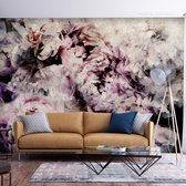 Fotobehangkoning - Behang - Vliesbehang - Fotobehang - Home Flowerbed - Bloemenbed - Bloemen - 100 x 70 cm