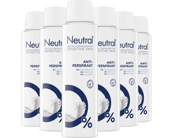 Neutral - Anti-Transpirant Deodorant Spray - Parfumvrij - 6 x 150 ml - Voordeelverpakking