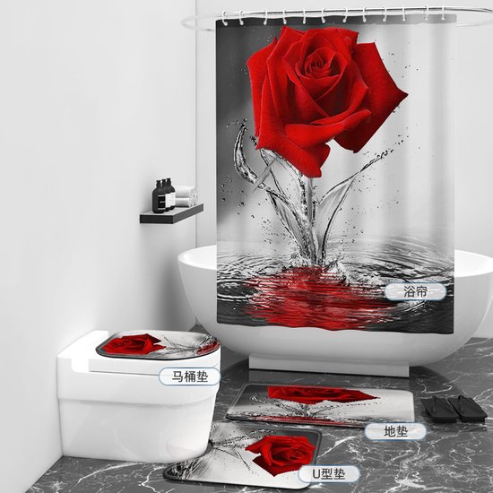 Floraweg Douchegordijn,Shower Curtain,badgordijn,badkamergordijn