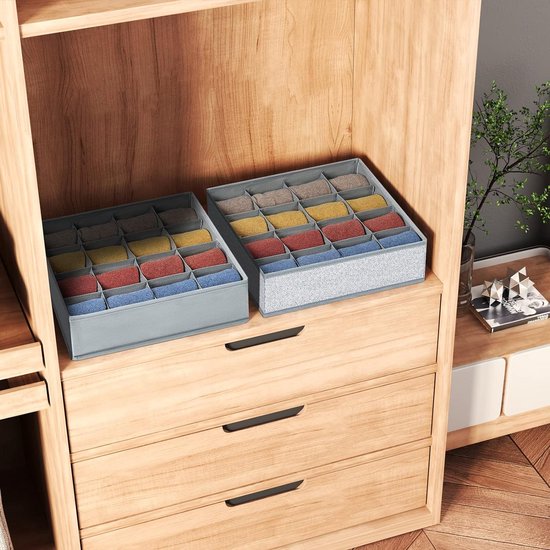 RMAN 3 stuks kast organizer stapelbare kledingkast opbergdoos plastic opvouwbare opbergkiste