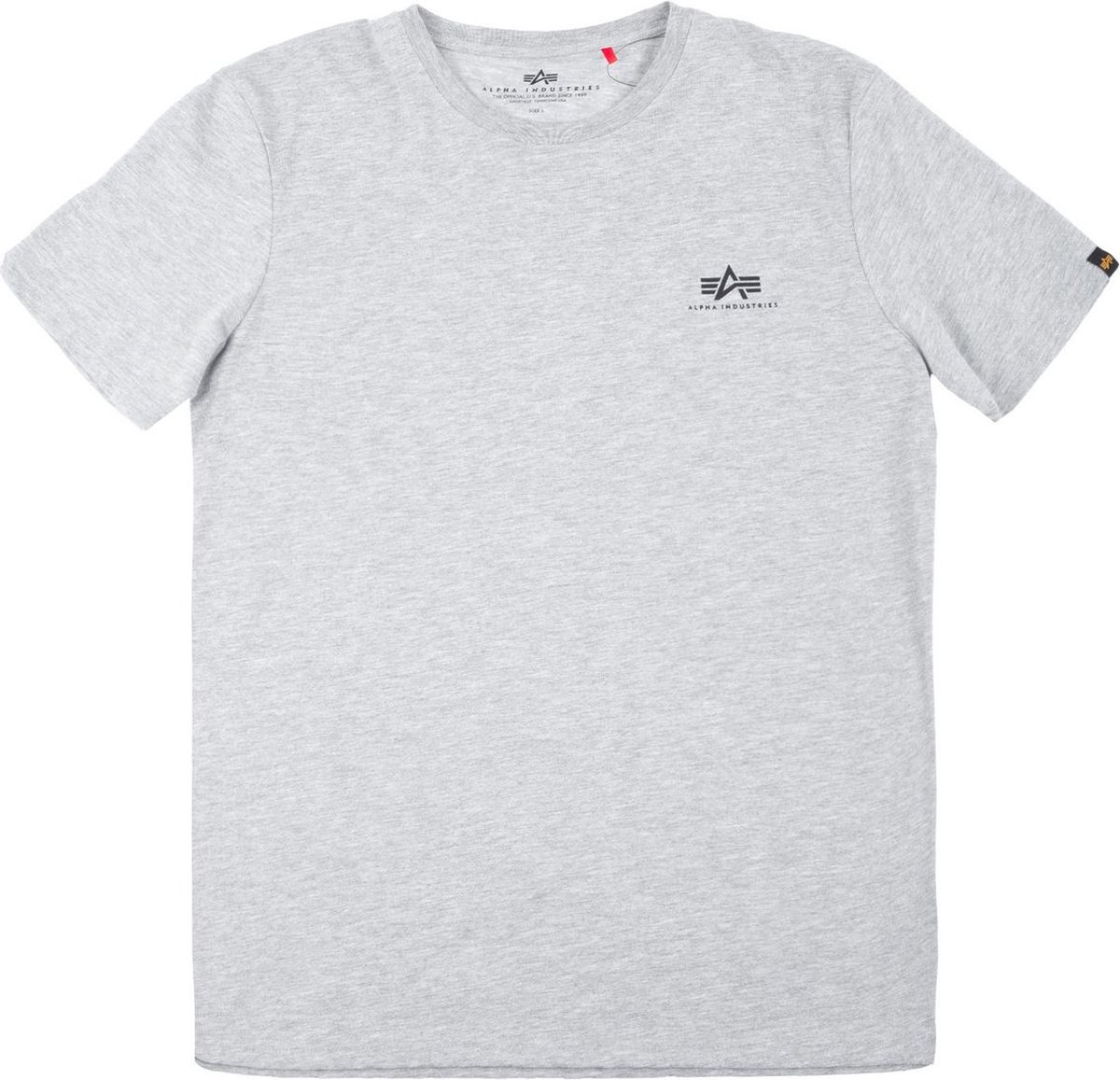 Alpha Industries T-Shirt Basic Small Logo Grey Heather-L