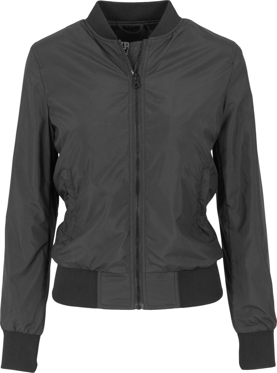 Urban Classics Light Bomber Dames Tussenseizoensjas – S Zwart