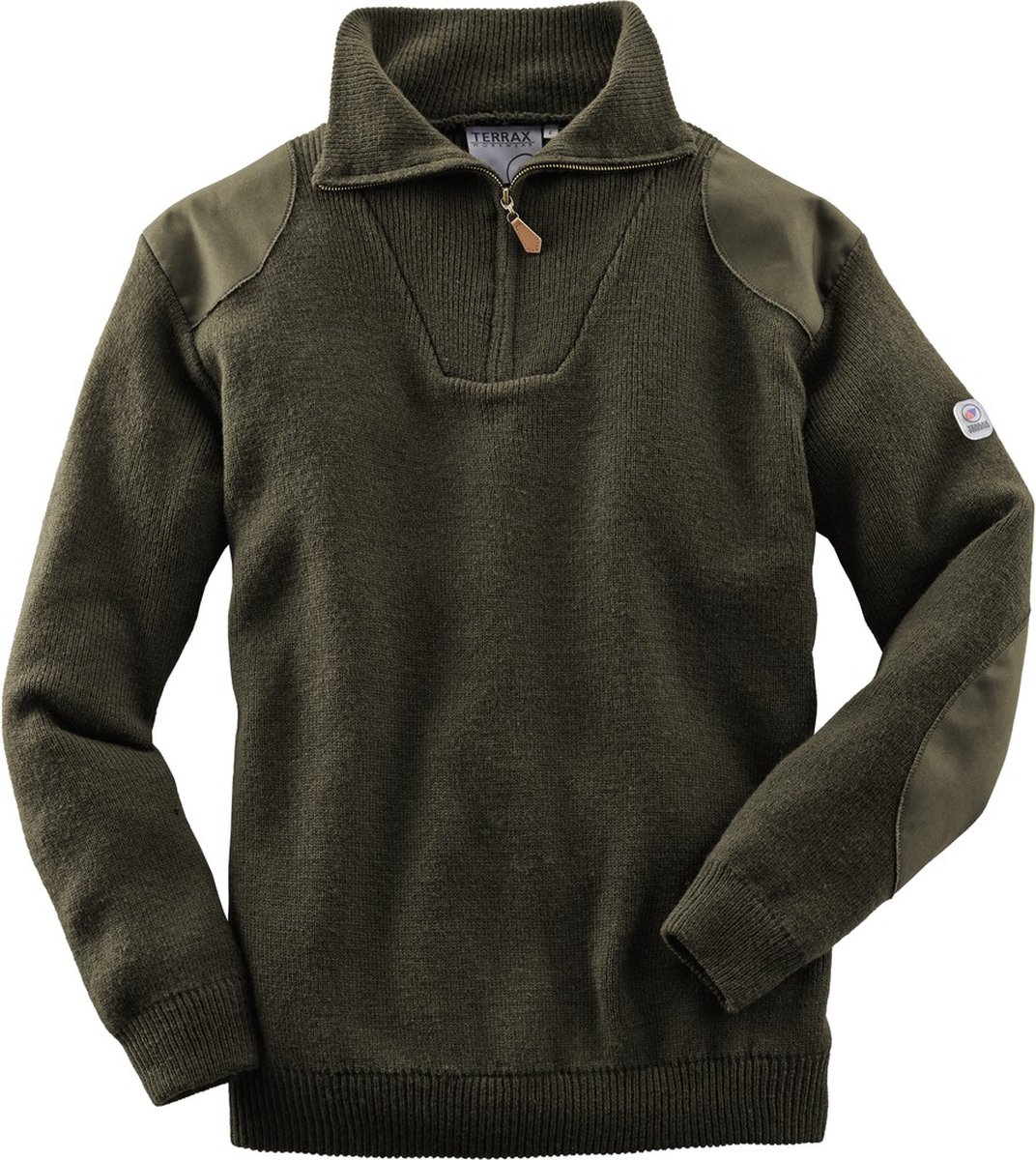 Terrax Trui Met Rits 80286 - 4400 Olijf - XL