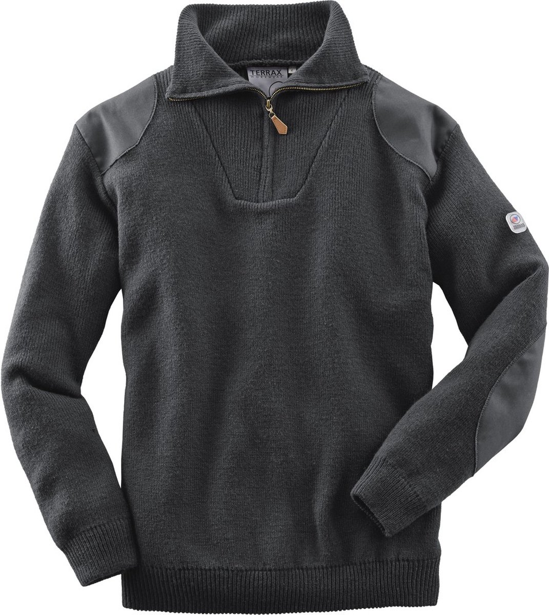 Terrax Trui Met Rits 80286 - 6400 Antraciet - XXL