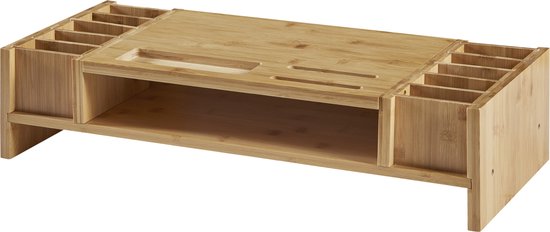 Monitorstandaard Hartola verhoger 65x28x15 cm bamboe