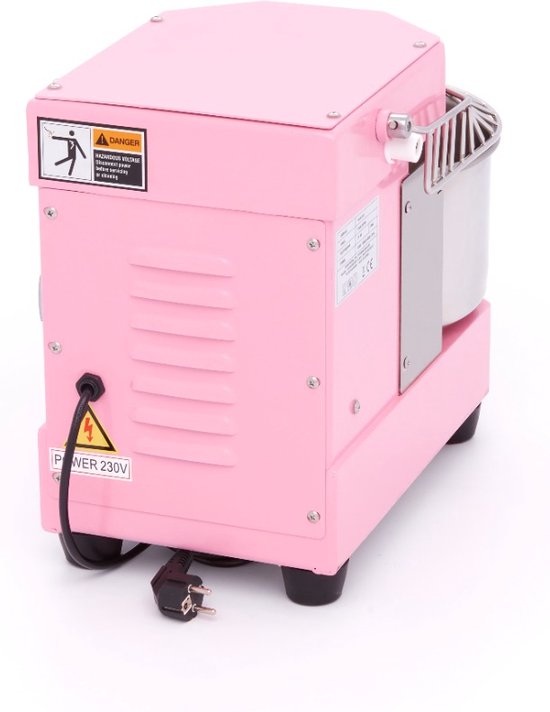 Maxima Spiraalkneder 8 L 4,5 Kg Deeg Pastel Roze - Deegkneder - Professioneel - Spiraalmixer met Veiligheidskooi - 8 liter - 4,5 kilo van Maxima — afbeelding 5