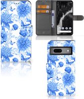 Hoesje voor Google Pixel 7 Flowers Blue