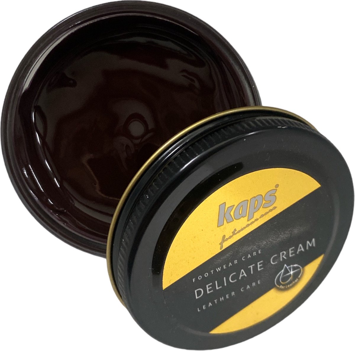Kaps Schoencreme - schoensmeer - verzorgt het leer en geeft glans - (159) Rozijn - 50ml