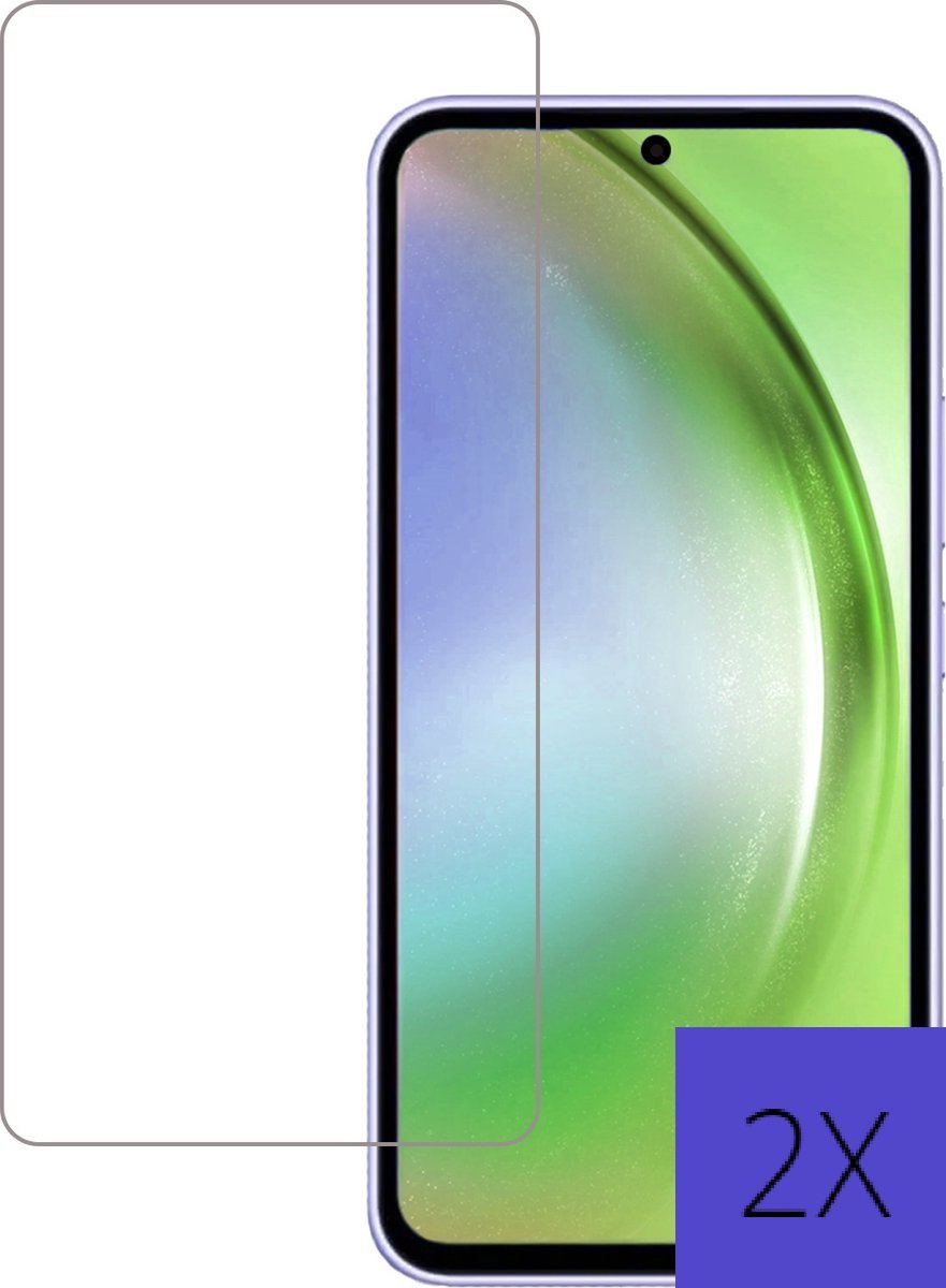 Screenprotector Samsung Galaxy A54 Screenprotector- Tempered Glass - Beschermglas - 2X