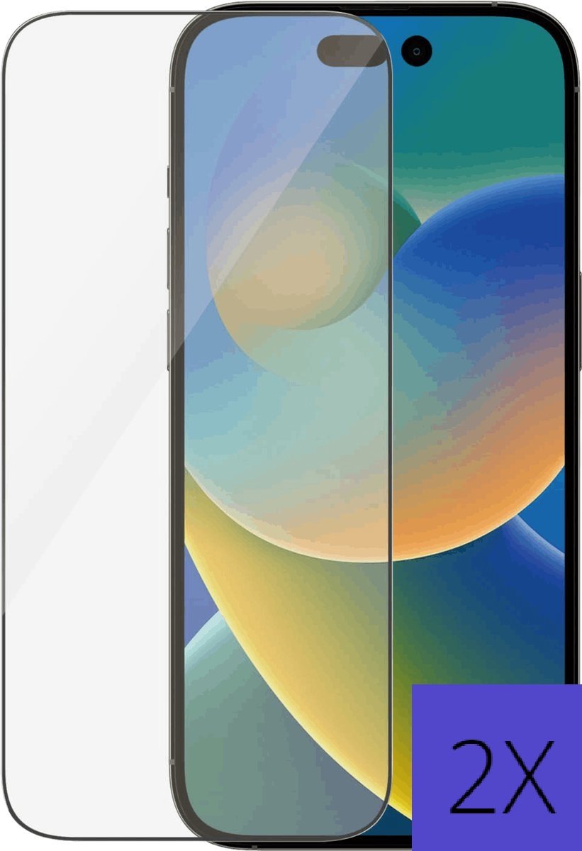 Screenprotector Geschikt voor Iphone 14 pro max – Tempered Glass - Beschermglas - 2X