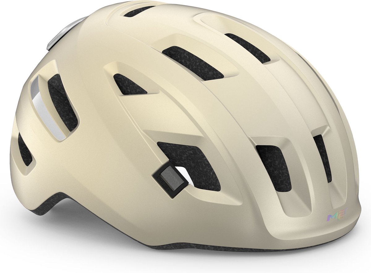 MET E-Mob MIPS Fietshelm Mannen & Vrouwen - Fietshelm E Bike Volwassenen - Maat M (56-58cm) - NTA8776 - Vanilla Ice