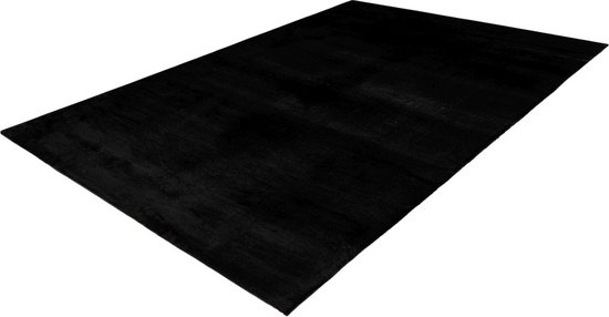 Lalee Paradise - Superzacht - Hoogpolig - effen Vloerkleed – Fluffy - Tapijt – Karpet - 200x290 cm zwart