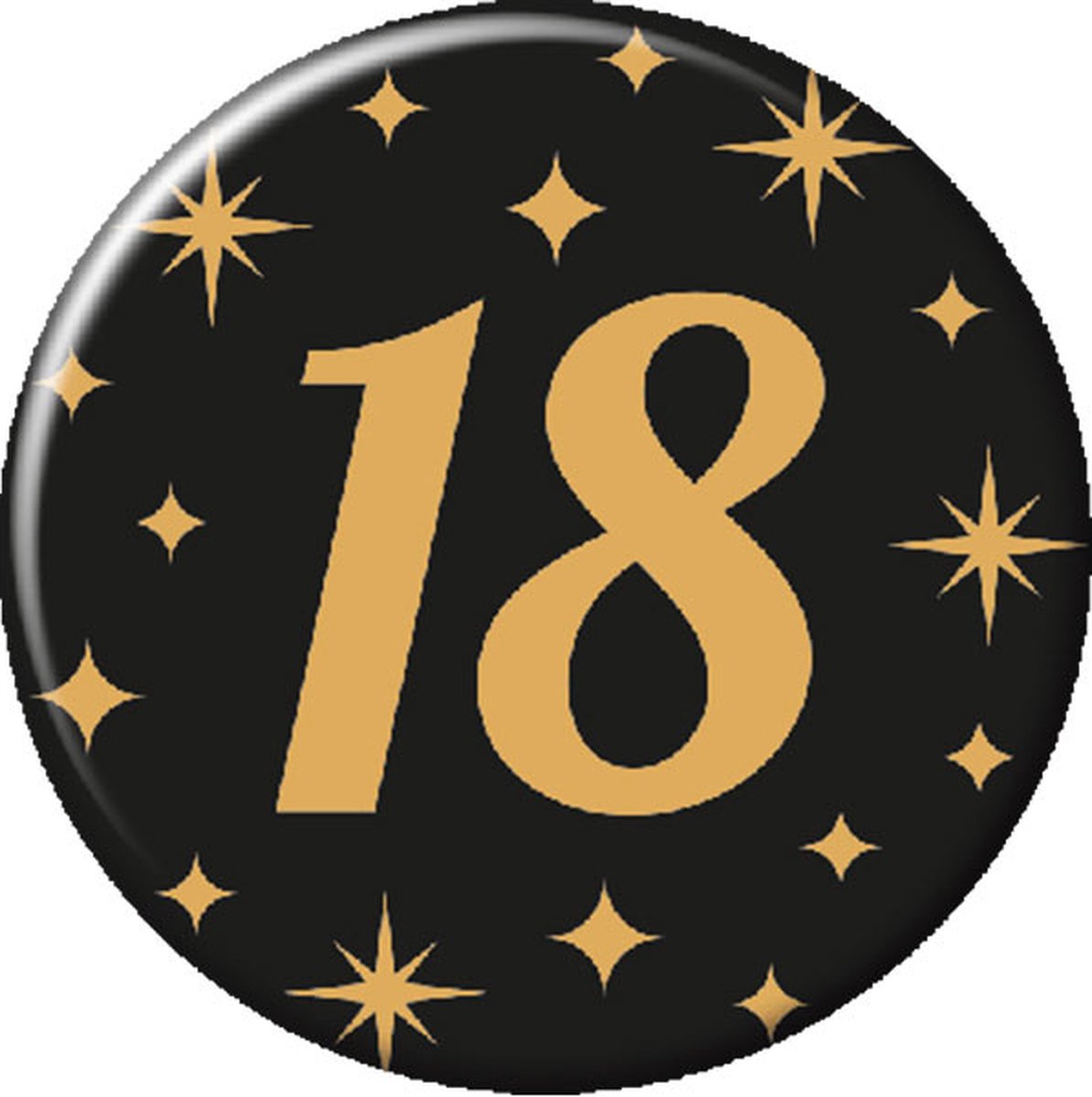 Paperdreams - Button Classy Party - 18 jaar
