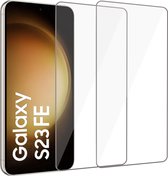 2x Geschikt voor Samsung Galaxy S23 FE - Screenprotector - Beschermglas - GuardCover