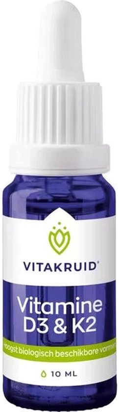 VitaKruid Vitamine D3 & K2 10 ml - Vitakruid