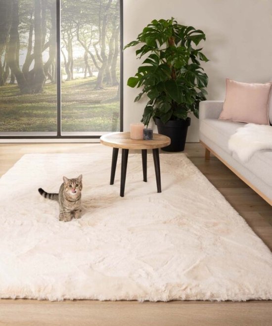 TAPIS DE SOL FLUFFY 200X280 CRÈME