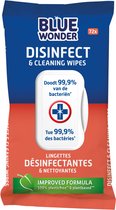 Blue Wonder Desinfect & cleaning wipes 72 stuks