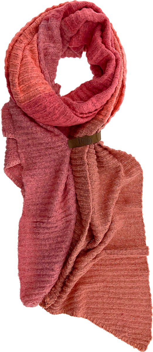 LOT83 Sjaal Fem - Vegan leren sluiting - Omslagdoek - Ronde sjaal - Quattro 2 - 1 Size fits all