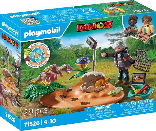 Foto: Playmobil dinos stegosaurusnest met eierdief 71526