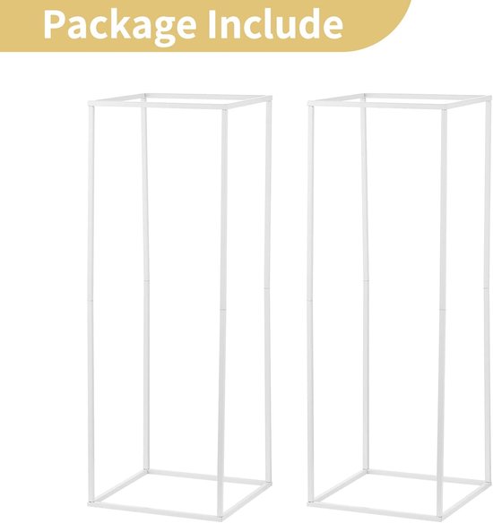 Fiita 2/10 Pieces Cheeses for Wedding Tables 40/60/80/100cm Tall Metal
